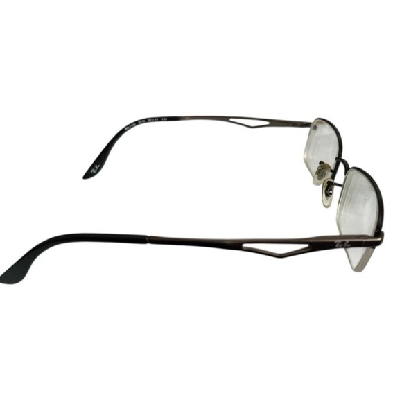 Ray-Ban RB6163 2576 Eyeglasses Half Rim Black Rectangular FRAMES ONLY - Picture 3 of 7